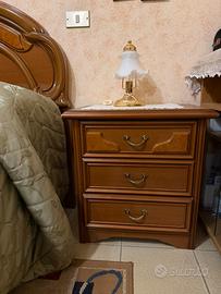 2 comodini camera da letto in legno massello