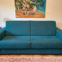Divano letto Vitarelax mod. Reverso, col. turchese