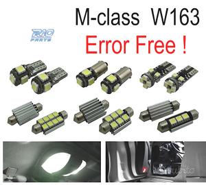 KIT 16 LAMPADE LED INTERNE PER MERCEDES CLASSE M W