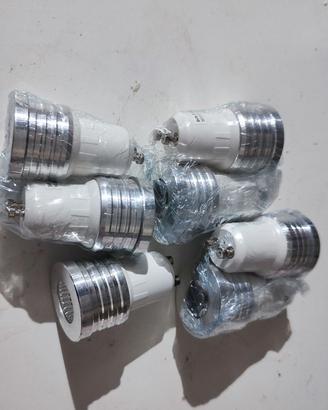 7 faretti GU10 1watt 6000k