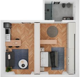 Monolocale confortevole - Cedrate (Gallarate)