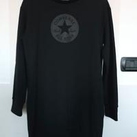 Vestito felpato CONVERSE nero T. S vintage