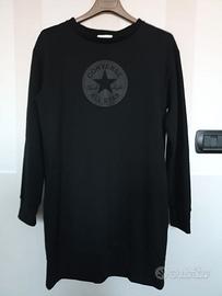 Vestito felpato CONVERSE nero T. S vintage