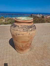 Antica giara in terracotta di grandi dimensioni 