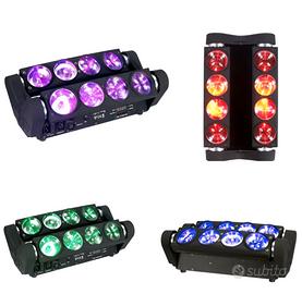 2 testa mobile spider dmx 8x15