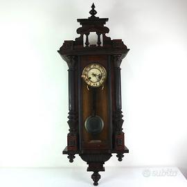 OROLOGIO PENDOLO IN LEGNO DA PARETE USATO VINTAGE 