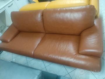Divano in pelle 2 posti maxi