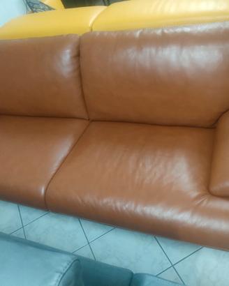 Divano in pelle 2 posti maxi