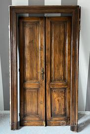 Porta antica legno massello 215x106