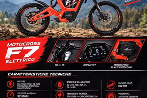 125cc ELETTRICO CROSS F7 L3e PICCO 7,2 KW