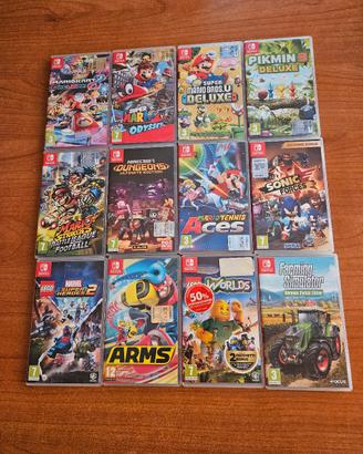 Lotto 12 giochi Nintendo Switch 