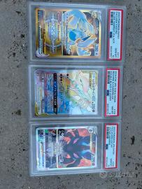 3 Carte Pokemon gradate da collezione