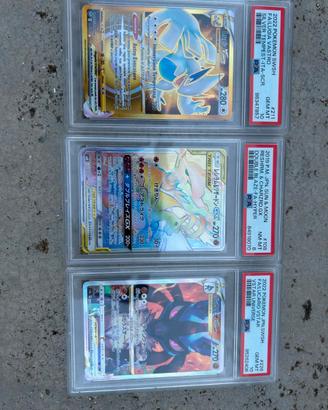 3 Carte Pokemon gradate da collezione