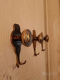 Set 4 Appendiabiti Vintage in Ottone – Stile Retrò