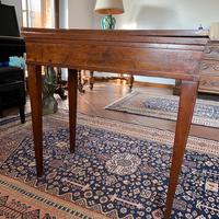 Tavolo da gioco antico in mogano fine XVIII sec.