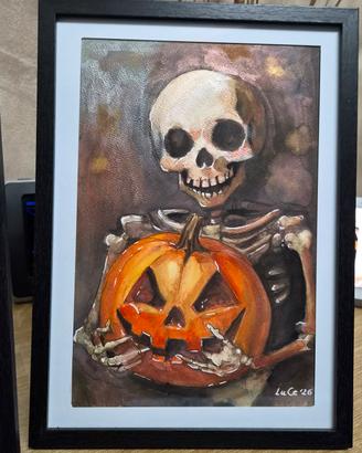 quadri halloween assortiti dipinti a mano 