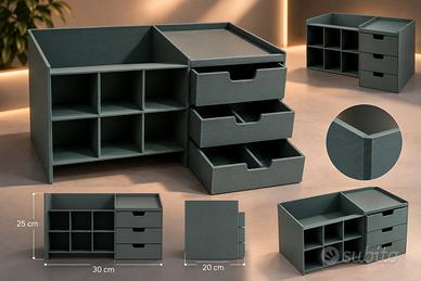 Organizer da Scrivania Modulare  con Cassetti