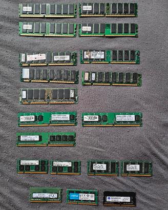 Lotto misto ram desktop e portatile