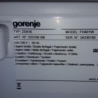 CONGELATORE GORENJE FH401W