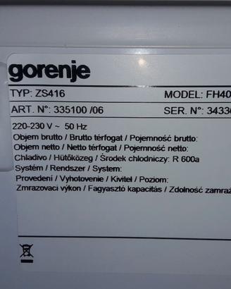 CONGELATORE GORENJE FH401W
