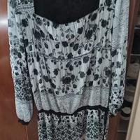 Vestito/Tunichetta Fantasia (Nero e Bianco/Grigio)
