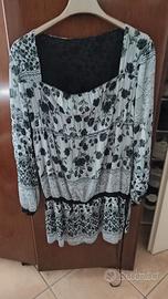 Vestito/Tunichetta Fantasia (Nero e Bianco/Grigio)