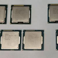 Lotto 7 processori Intel