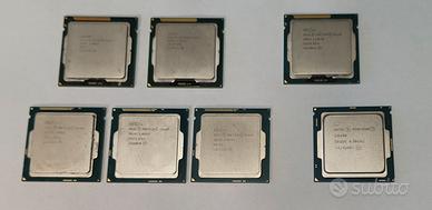 Lotto 7 processori Intel