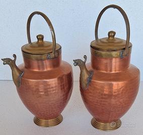 Brocche in Rame Martellato, Vintage anno 1960