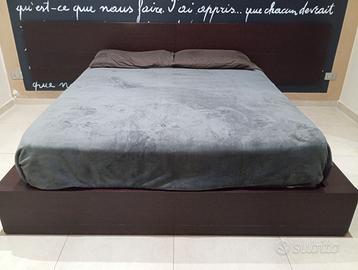 Letto matrimoniale contenitore in legno marca San