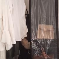 Attaccapanni metallo nero e pomelli legno