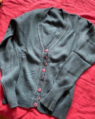 Cardigan donna verde