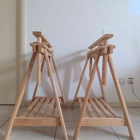 Cavalletti in legno 2pezzi