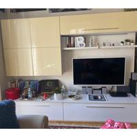Mobile soggiorno cm 270 Bianco - Beige 