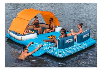 isola gonfiabile per 6 persone.