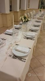 9 Candelabri bianchi in ferro