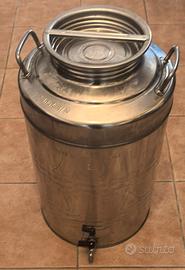BIDONE ACCAIO INOX 18/10 50 LT, - BELVIVERE