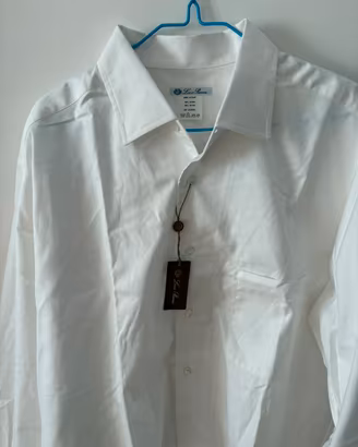 Camicia uomo bianca Loro Piana modello Andrè nuova