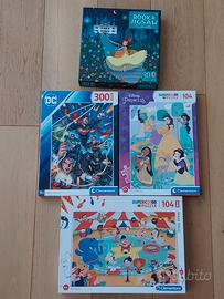 Lotto 4 Puzzle Bambini Clementoni e Usborne 