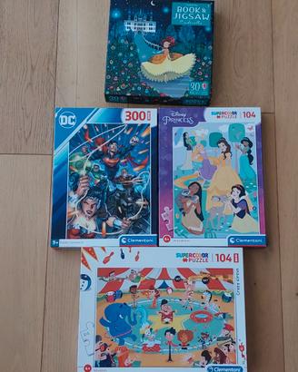 Lotto 4 Puzzle Bambini Clementoni e Usborne 