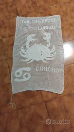 Segno zodiacale all'uncinetto per quadro