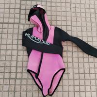 muta donna Rofos 5 mm giacca con cappuccio 