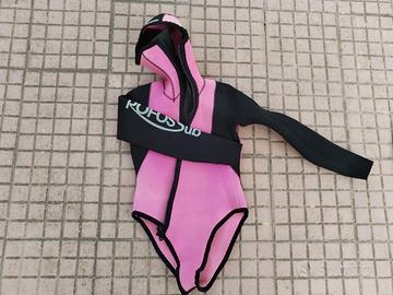 muta donna Rofos 5 mm giacca con cappuccio 