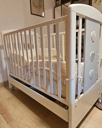 Lettino Foppapedretti con cassetto e materasso 