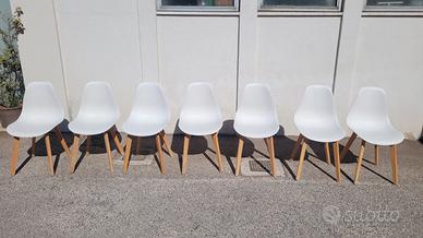 sedie in faggio e plastica 