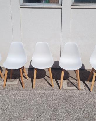 sedie in faggio e plastica 