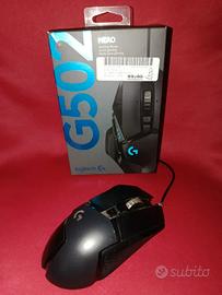 logitech g502 hero gaming mouse (con scatola)