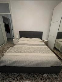 Letto a cassettone e materasso