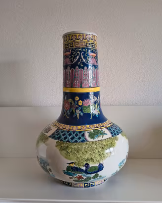 Vaso Cinese Vintage Tianqiuping in Porcellana