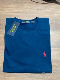 T-shirt Polo Ralph Lauren Girocollo Blu Navy M 👕